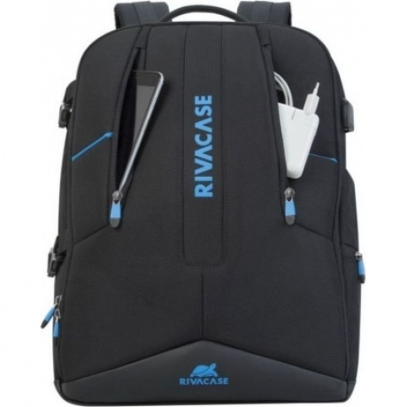 Рюкзак Riva 7860 для ноутбука 17.3" черный полиэстер - фото 5