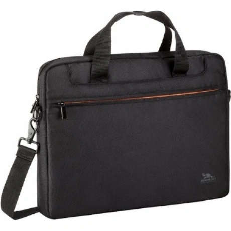 Сумка Riva 8033 для ноутбука 15.6" черный/оранжевый полиэстер