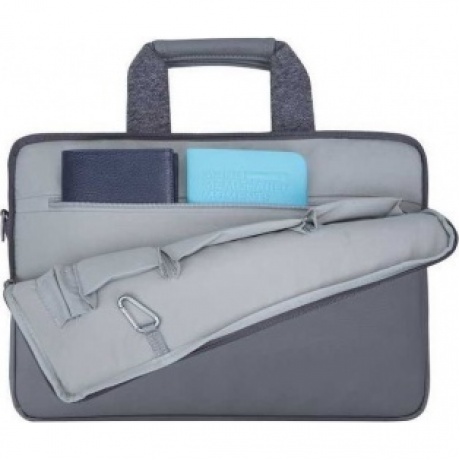 Сумка Riva 7930 для ноутбука 15.6" серый полиэстер - фото 3