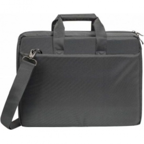 Сумка Riva 8231 для ноутбука 15.6" серый полиэстер - фото 1