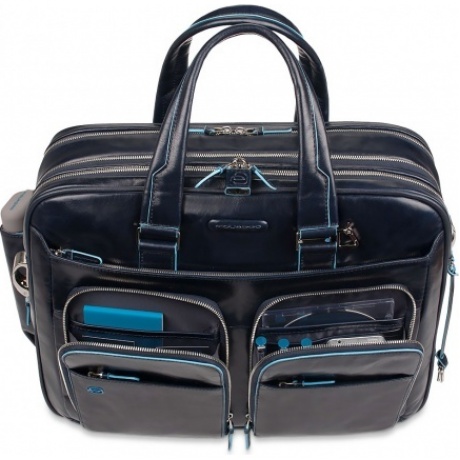 Сумка Piquadro Blue Square, синяя CA2765B2/BLU2 - фото 1