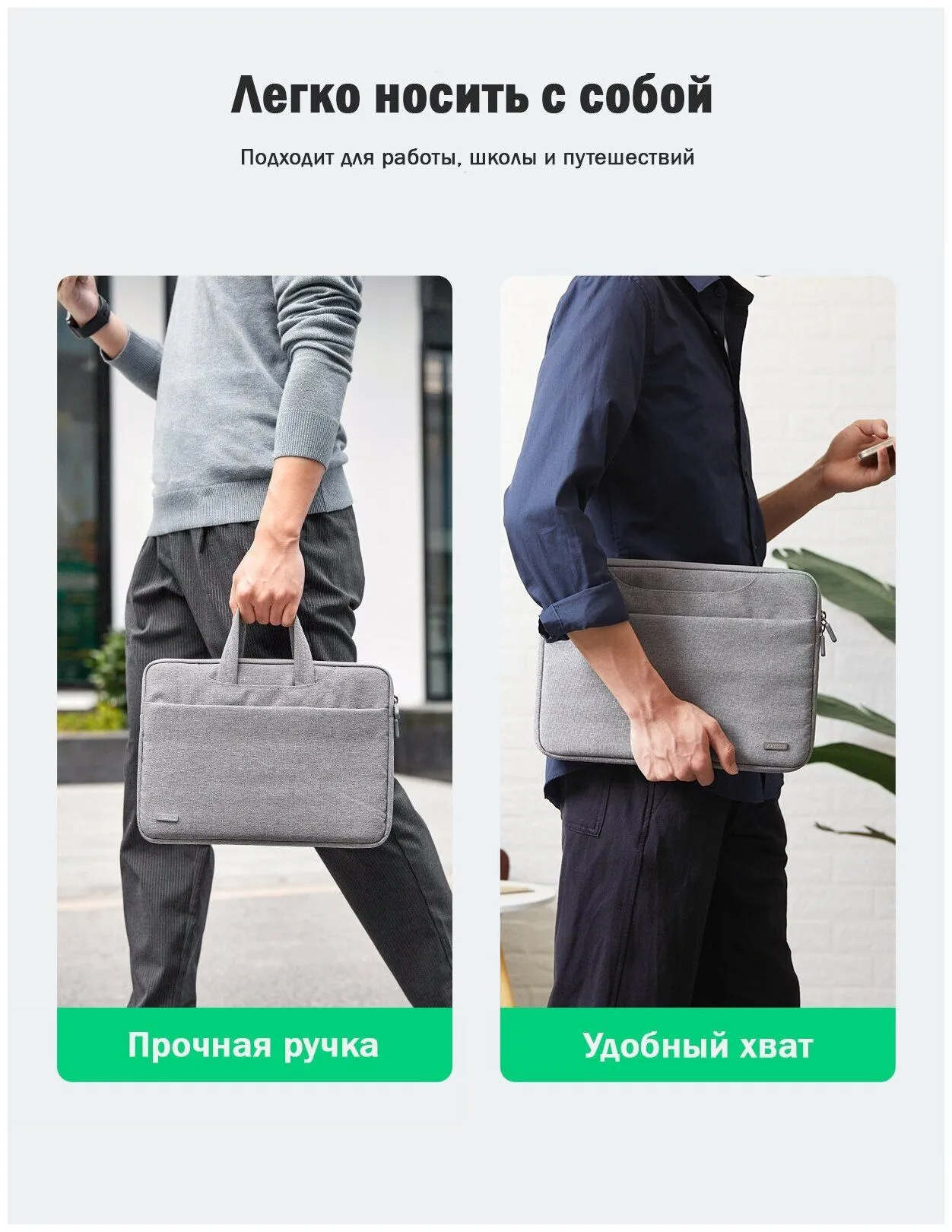Сумка для ноутбука UGREEN LP437-50337 Gray (50337) - фото 6