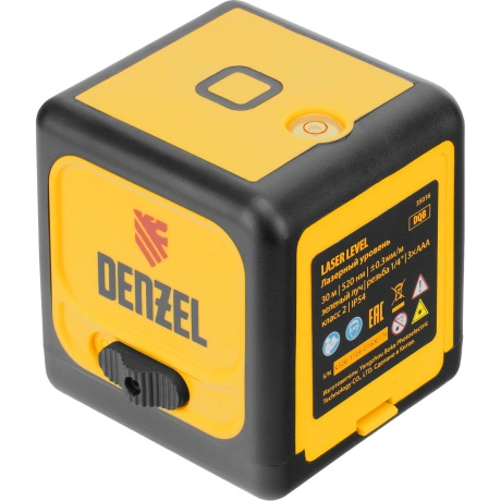 Лазерный уровень DENZEL 350165, DQB-T, 30 м, зеленый луч, батаре...