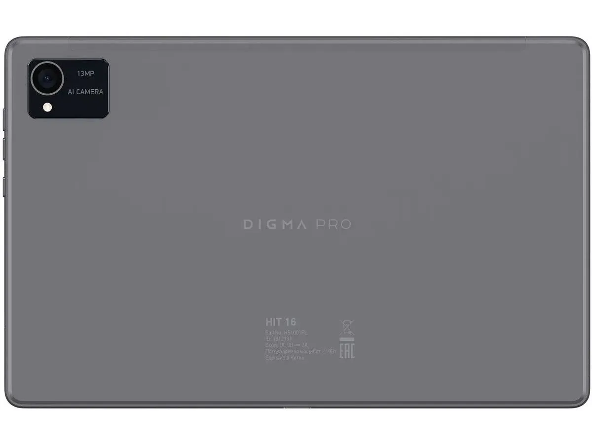 Планшет Digma Pro HIT 16 T616 6/128Gb Grey - фото 3