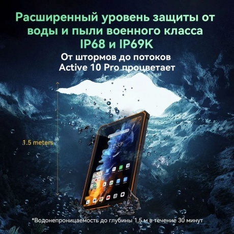 Планшет Blackview Active 10 Pro 5G 12/256Gb Black - фото 16