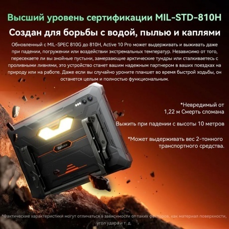 Планшет Blackview Active 10 Pro 5G 12/256Gb Black - фото 9