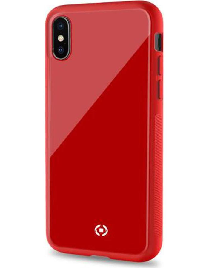 Чехол-накладка Celly Diamond для Apple iPhone XS красный - фото 1