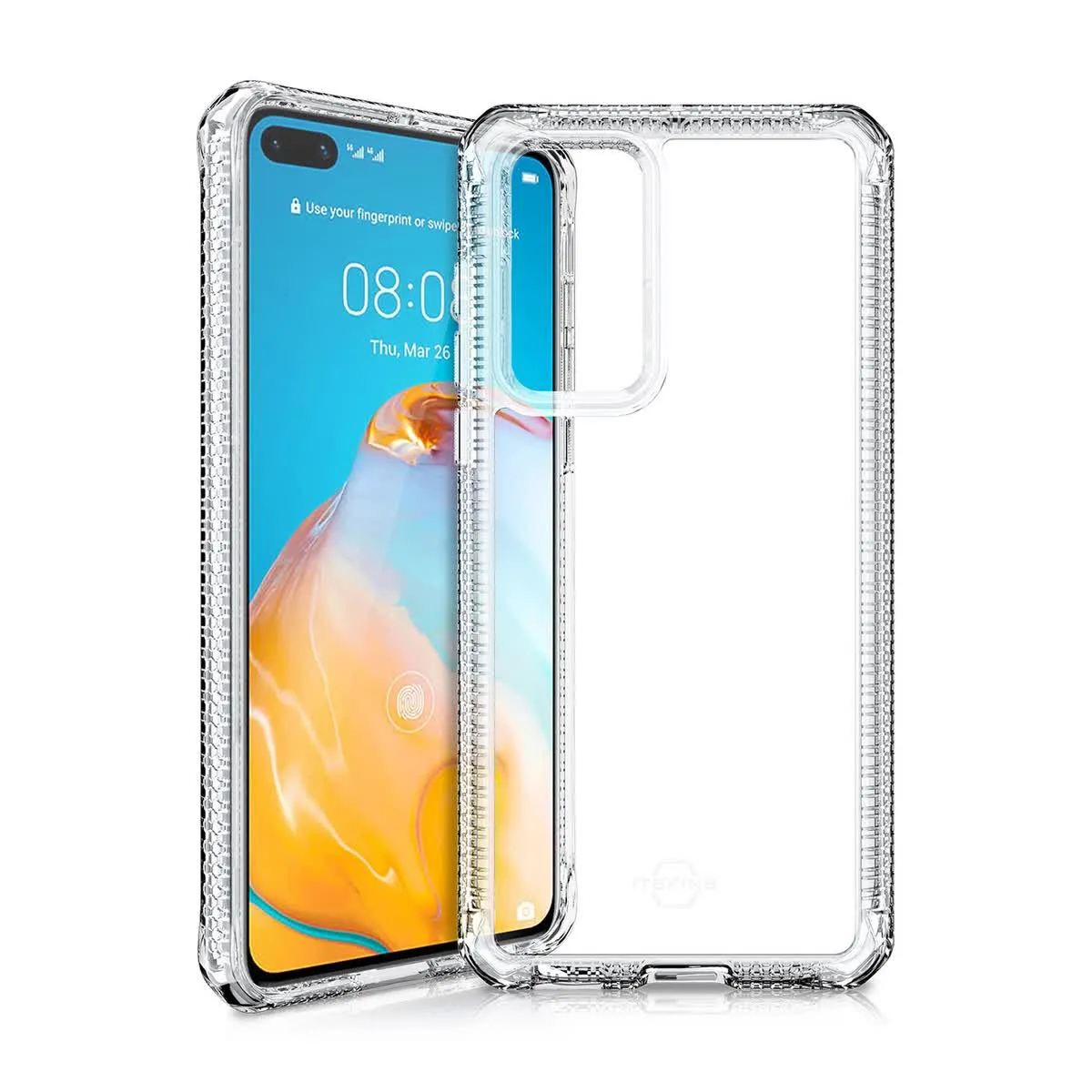 Чехол-накладка ITSKINS HYBRID CLEAR для Huawei P40 прозрачный - фото 1