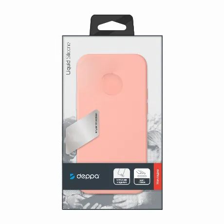Чехол Deppa Liquid Silicone для Apple iPhone 12 Pro/12 розовый к...
