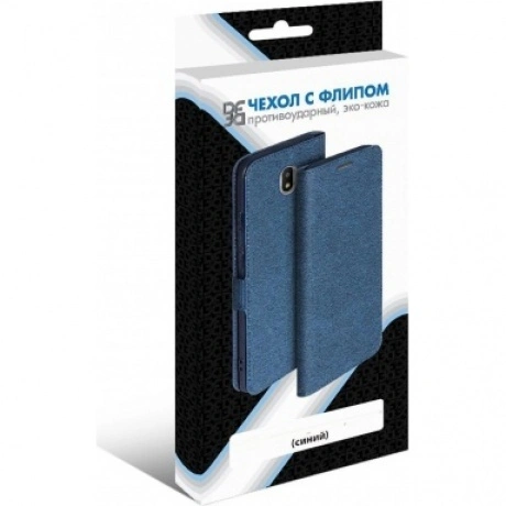 Чехол DF для Poco M3 Blue poFlip-03