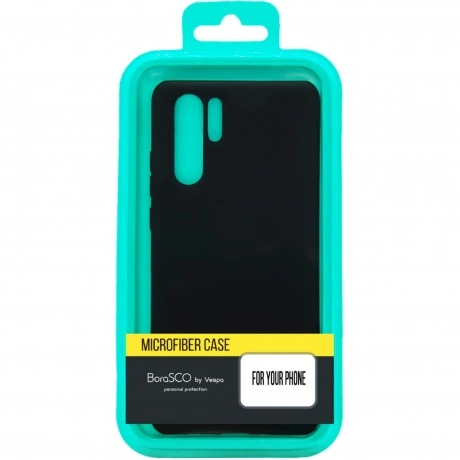 Чехол BoraSCO Microfiber Case для Xiaomi Redmi Note 9t черный