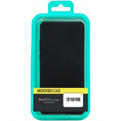Чехол BoraSCO Silicone Case матовый для Realme C35 черный