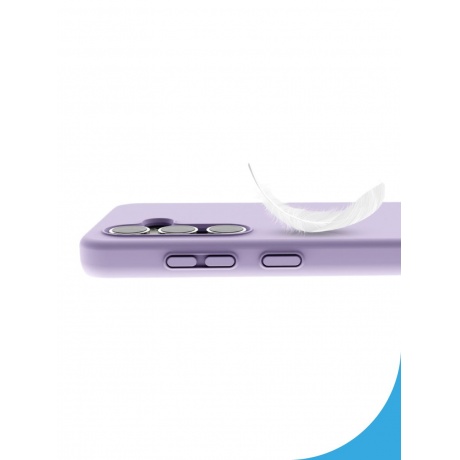 Чехол-накладка AVANA VELVET для Samsung Galaxy S24, сиреневый - фото 5