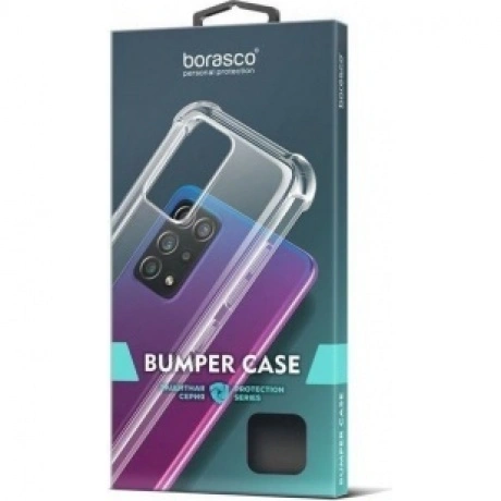 Чехол BoraSCO Bumper Case для Apple iPhone 15 Plus прозрачный