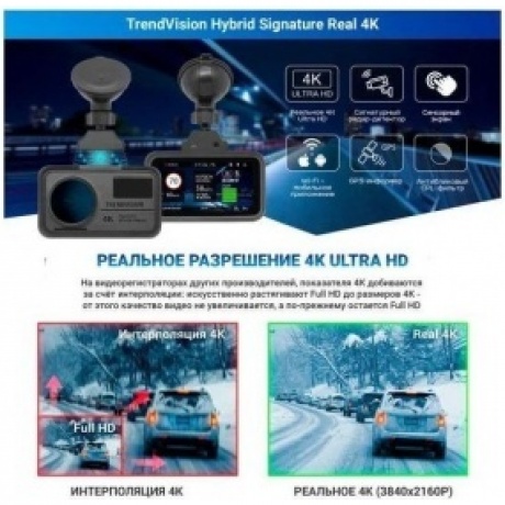 Видеорегистратор TrendVision Hybrid Signature Real 4K - фото 8