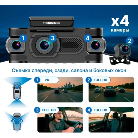 Видеорегистратор TrendVision Proof 360 GPS - фото 7