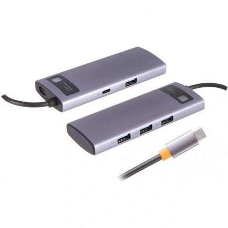Док-станция Baseus Metal Gleam Series 4-in-1 (WKWG070013)
