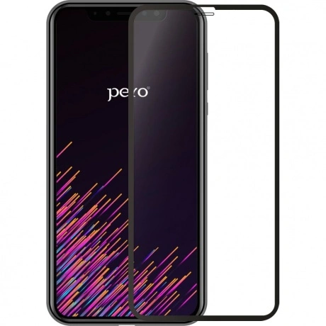 Защитное стекло PERO Full Glue Privacy для iPhone 13 mini, черно...