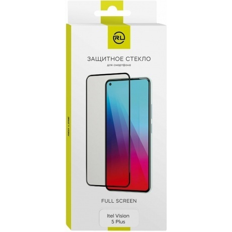 Стекло защитное Red Line для Itel Vision 5 Plus Full Screen tempered glass FULL GLUE черный - фото 1