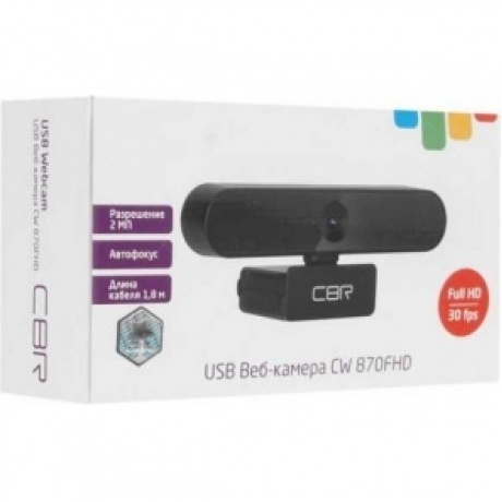 Веб-камера CBR CW 870FHD Black - фото 8