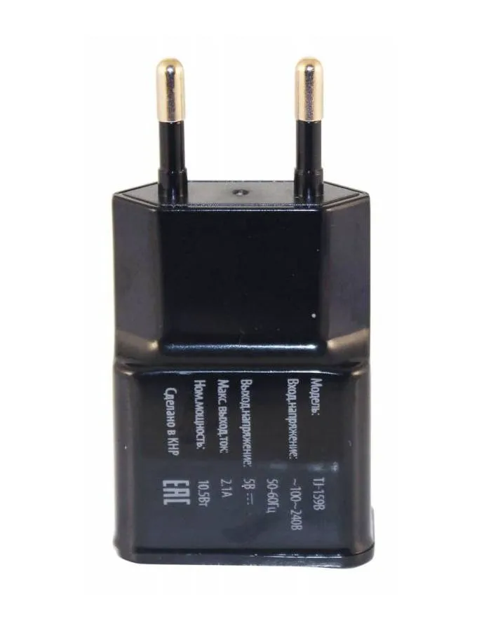 Сетевое зарядное устройство Buro TJ-159b 2.1A черный - фото 2