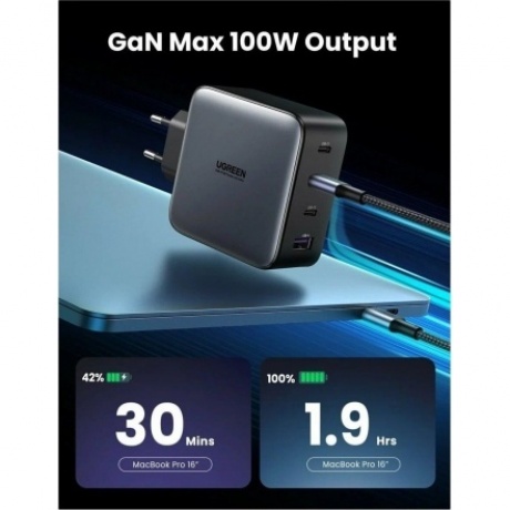Сетевое зарядное устройство UGREEN CD226 (40747) Grey - фото 7