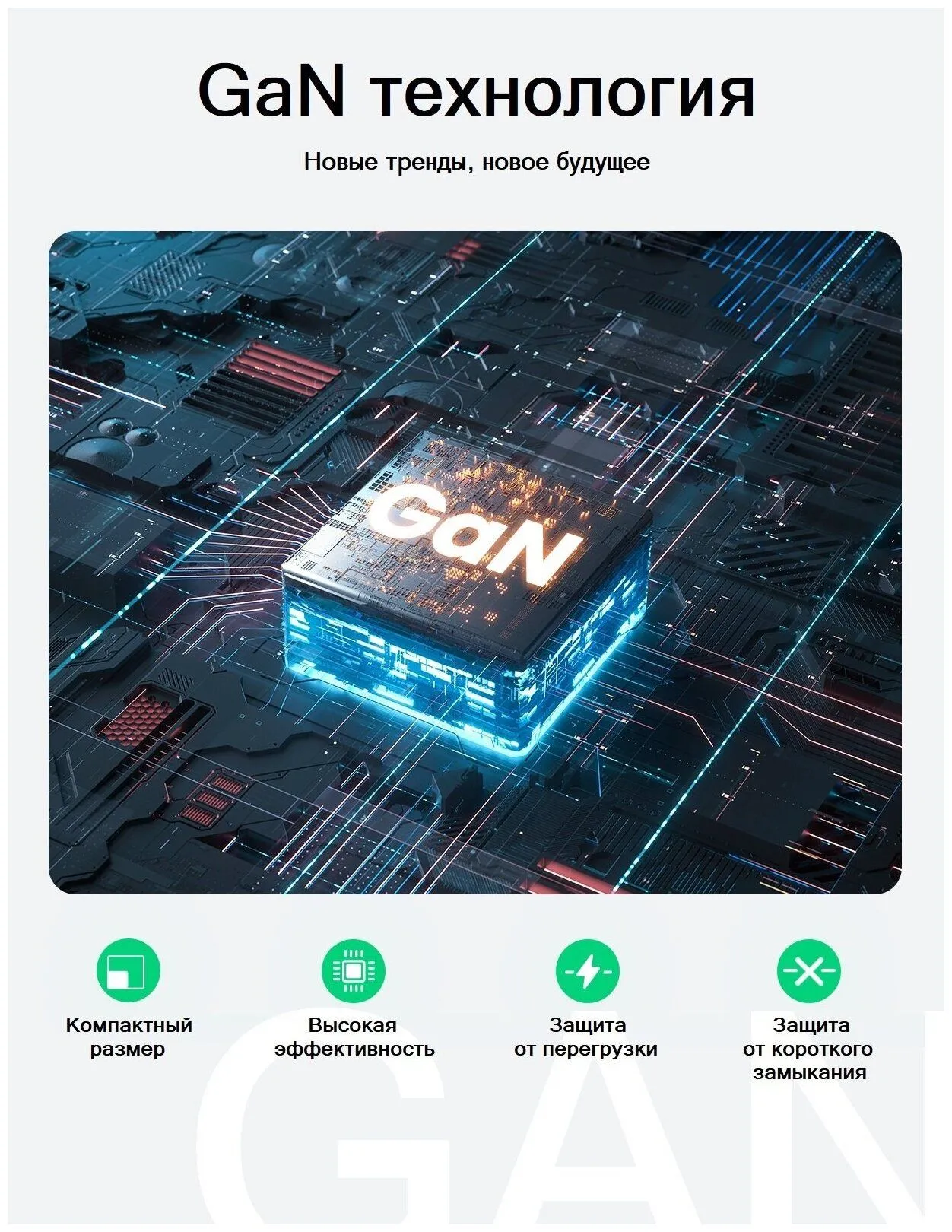 Сетевое зарядное устройство UGREEN CD244 (10335) Black - фото 5