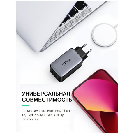 Сетевое зарядное устройство UGREEN CD244 (10335) Black - фото 8