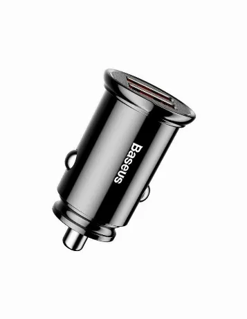 Автомобильное зарядное устройство Baseus Circular Plastic Black ...