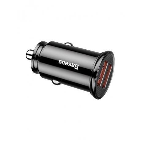 Автомобильное зарядное устройство Baseus Circular Plastic Black (CCALL-YD01) - фото 3