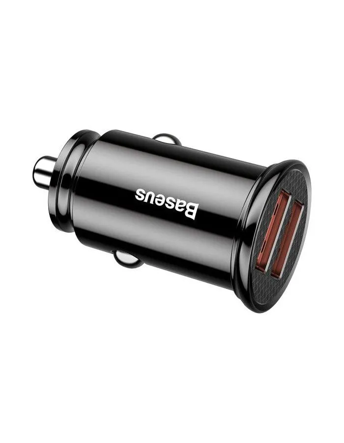 Автомобильное зарядное устройство Baseus Circular Plastic Black (CCALL-YD01) - фото 3