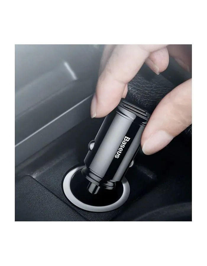 Автомобильное зарядное устройство Baseus Circular Plastic Black (CCALL-YD01) - фото 7