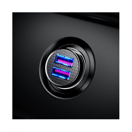 Автомобильное зарядное устройство Baseus Circular Plastic Black (CCALL-YD01) - фото 9