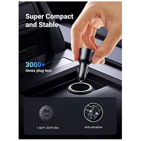 Автомобильное зарядное устройство UGREEN CD239-90645 (90645) - фото 4