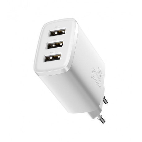 Сетевое зарядное устройство Baseus Compact 17W CCCP17UC White (CCXJ020102) - фото 4