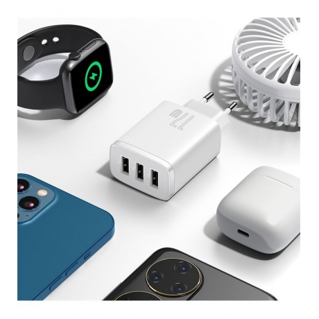 Сетевое зарядное устройство Baseus Compact 17W CCCP17UC White (CCXJ020102) - фото 6
