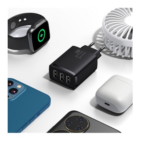 Сетевое зарядное устройство Baseus Compact 17W EU Black (CCXJ020101) - фото 6
