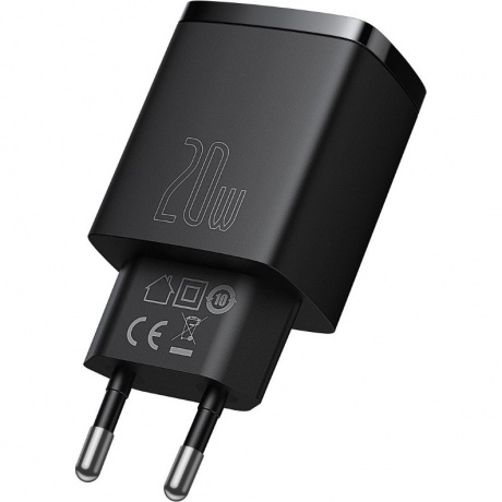 Сетевое зарядное устройство Baseus Compact 20W Black (CCXJ-B01) - фото 1