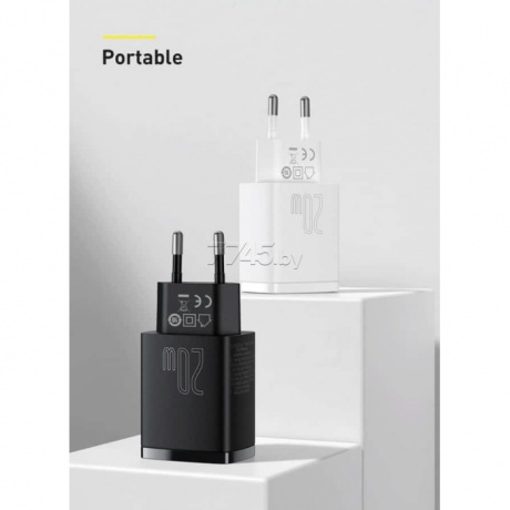 Сетевое зарядное устройство Baseus Compact 20W Black (CCXJ-B01) - фото 12