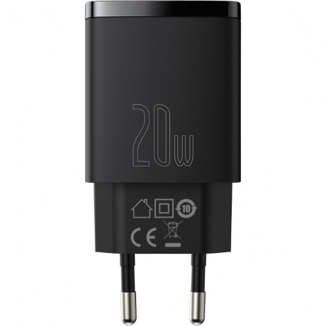 Сетевое зарядное устройство Baseus Compact 20W Black (CCXJ-B01) - фото 3