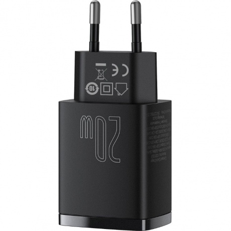 Сетевое зарядное устройство Baseus Compact 20W Black (CCXJ-B01) - фото 4