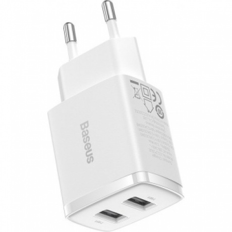 Сетевое зарядное устройство Baseus Compact Charger CCCP10UE White (CCXJ010202) - фото 1