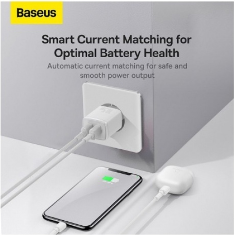 Сетевое зарядное устройство Baseus Compact Charger CCCP10UE White (CCXJ010202) - фото 11