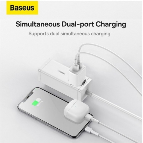 Сетевое зарядное устройство Baseus Compact Charger CCCP10UE White (CCXJ010202) - фото 7