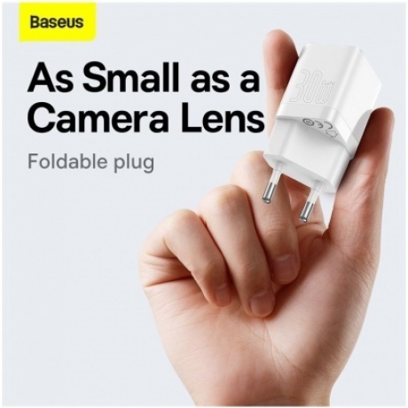 Сетевое зарядное устройство Baseus GAN3 30W EU White (CCGN0101020) - фото 12