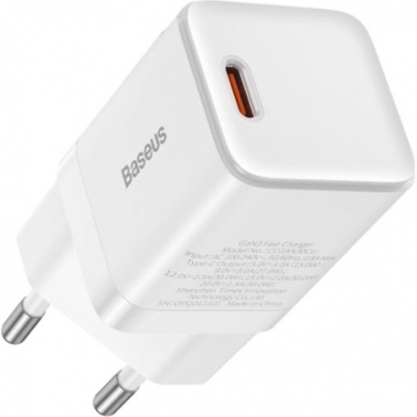 Сетевое зарядное устройство Baseus GAN3 30W EU White (CCGN0101020) - фото 18