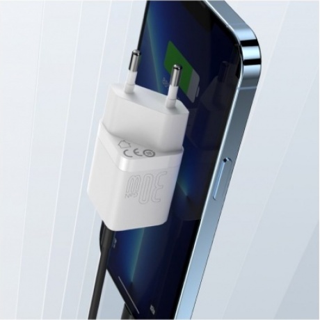 Сетевое зарядное устройство Baseus GAN3 30W EU White (CCGN0101020) - фото 7