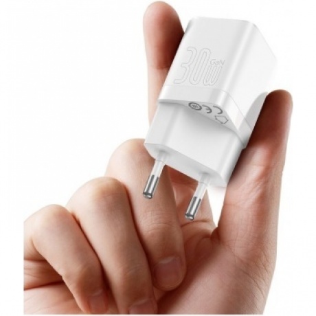 Сетевое зарядное устройство Baseus GAN3 30W EU White (CCGN0101020) - фото 8