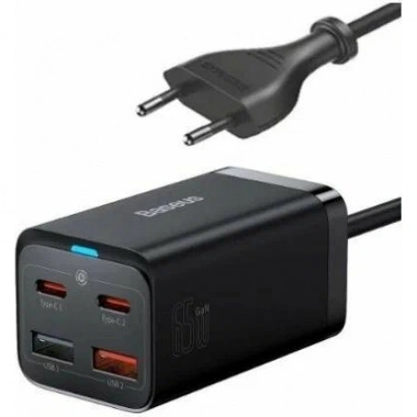 Сетевое зарядное устройство Baseus GaN3 Pro Desktop 65W EU Black...