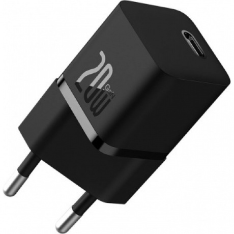 Сетевое зарядное устройство Baseus GaN5 20W EU Black (CCGN050101) - фото 1